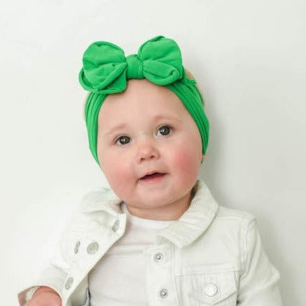 fab-bow-lous®-kelly-green Baby Bling Bows clips headbands - Sophia's Style-